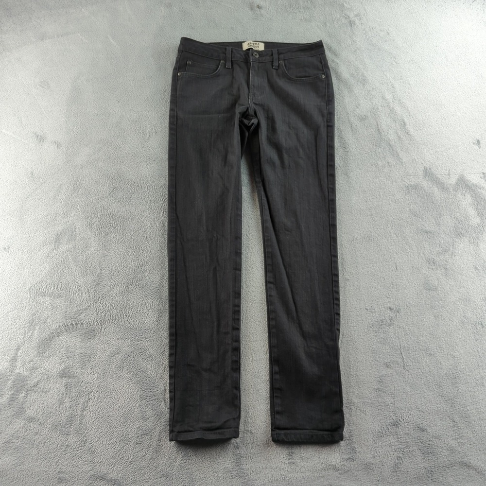 Naked & Famous Jeans Mens 33x32 Black Super Skinny Guy Power‎ Stretch Denim